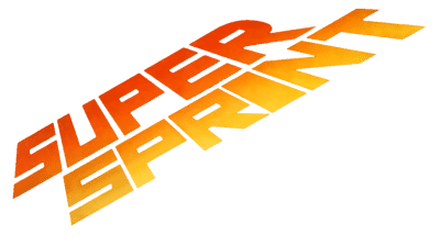 Super Sprint logo for Commodore 64